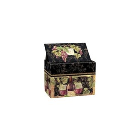 Lang Gilded Wine Card Recipe Box, Small, MULTI