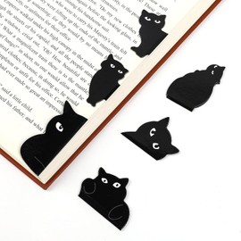 Magnetic Bookmarks - 6 Pieces Assorted Cute Book Marker Clip Set for Teachers Students Book Lovers Book Markers for School Office Home Supplies Cat Magnet Page Marker Cat Lovers