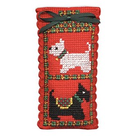 Textile Heritage Lavender Sachet Counted Cross Stitch Kit - Scotties & Westies