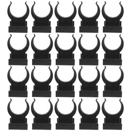 DOITOOL 20 Pcs Cabinet Leveler Leg Toe Kick Clips Adjustable Furniture Legs Leveler Table Leg Leveler Clips Leveling Feet Plinth Clips for Tables Chairs Cabinets Sofa Use Black