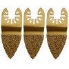 3 Pack - Carbide Finger Rasp Multi Tool Blades Cutter