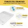 12.5 Inch Baking Sheet Pan with Cooling Rack Set, Joyfair