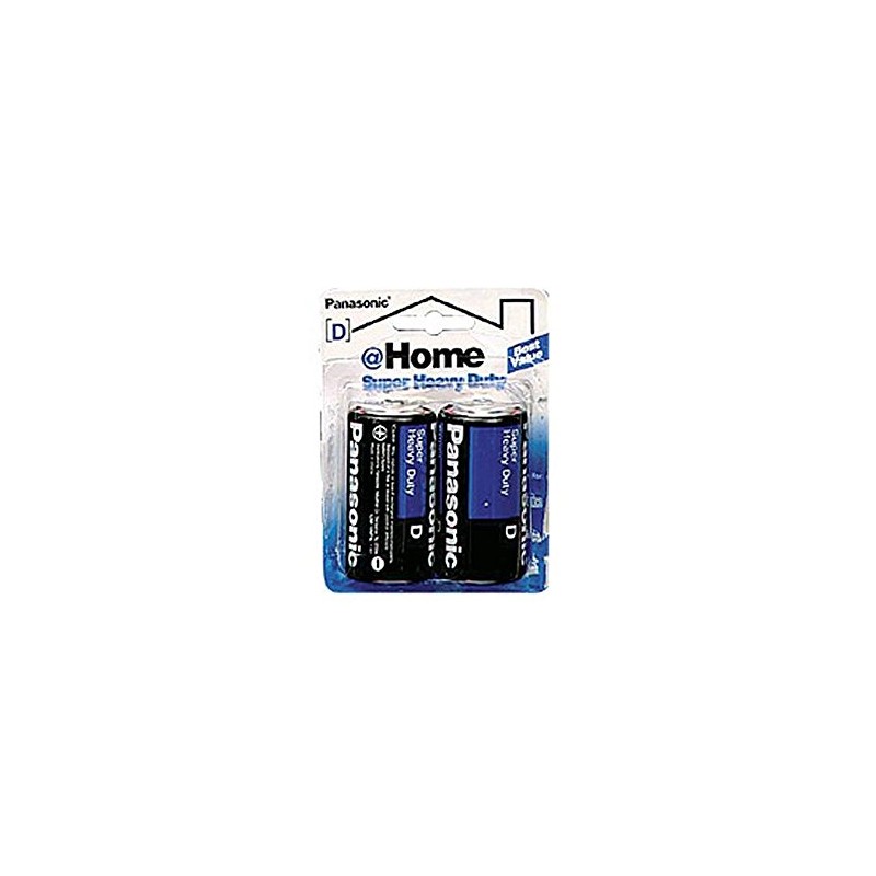 Panasonic Batteries Super Heavy Duty Batteries, 2 Count
