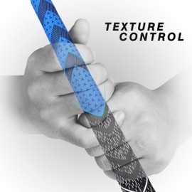 CHAMPKEY 2 Pack Half Cord Golf Grips with 2 Grip Tapes - All Weather Performance Golf Club Grips - High Traction and Feedback Golf Grips for Men(Blue,Midsize)