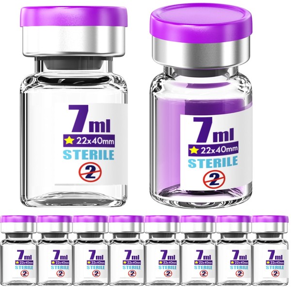 Ks-Tek Sterile Empty Vials with Self Healing Injection Port,with Aluminum
