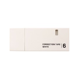 Midori 35499006 Paper Case Correction Tape, A-Ruled Correction Tape, 0.2 inches (6 mm) White Tape