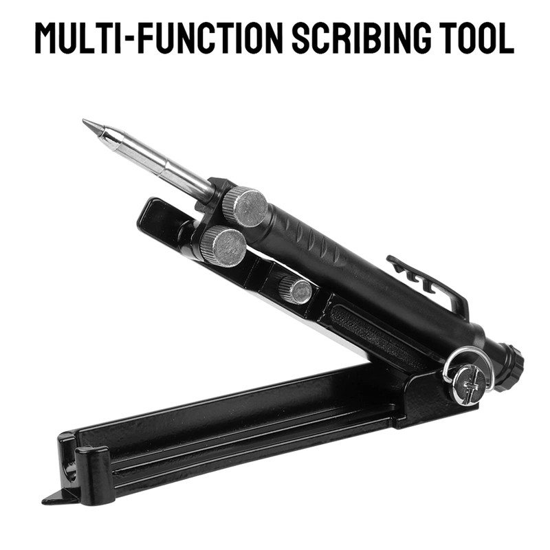 Multi-function Scribing Tool Upgraded, Construction Pencil- Aluminum Alloy Scribe Tool