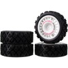 HobbyMarking 1/10 RC Rally Car Wheels Rims & Rubber Tires
