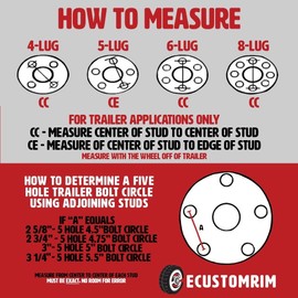 eCustomrim Aluminum Trailer Wheel 15X6 15 Inch Rim Black and Machined 6 Lug WFSW56655BM