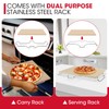 Unicook 12 Inch Square Pizza Stone for Oven and Grill,