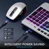 Silver Wireless Keyboard and Mouse Combo - Dual System RGB