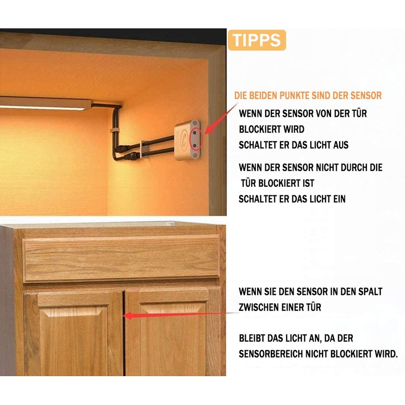 Sensky LED Strip Motion Sensor 2.5 m, 12 V-24 V