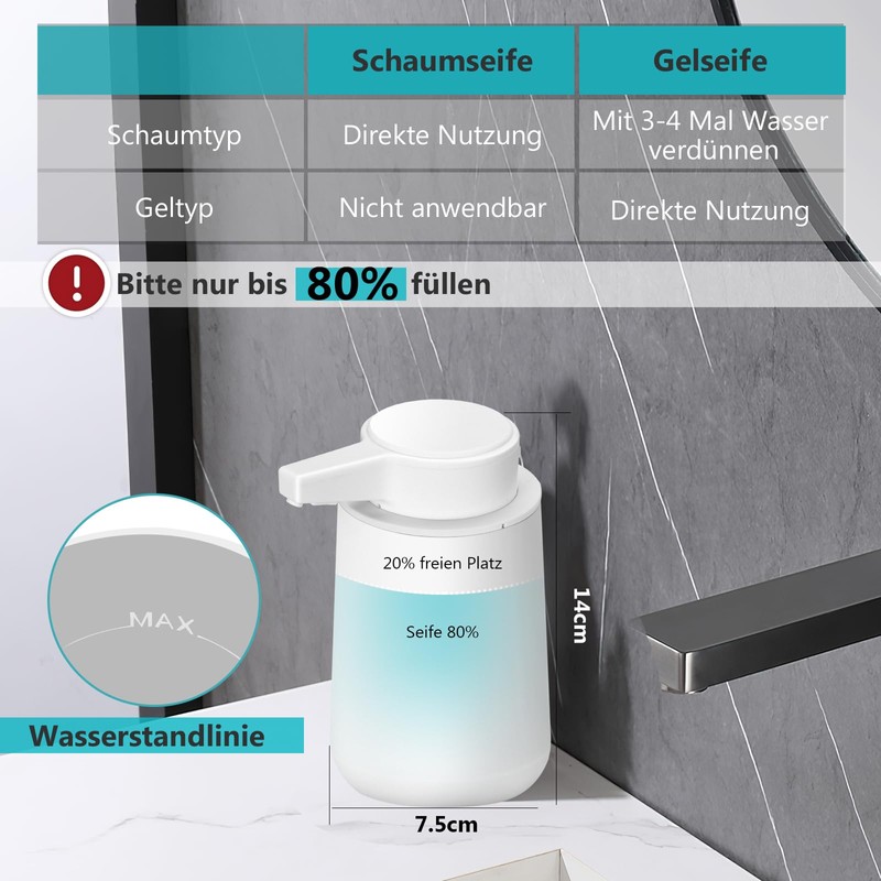 Phneems Soap Dispenser Automatic Electric Soap Dispenser with Sensor 3