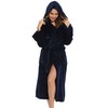 Vlazom Ladies Dressing Gowns, Fluffy Super Robe Comfy Flannel Bathrobe