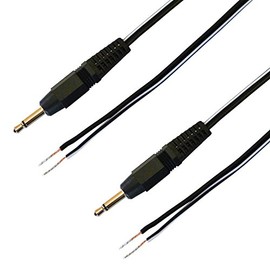 F-Factory VM-4037 3.5mm Mini Plug to Spliced Tip Speaker Cable 5m x 2pcs