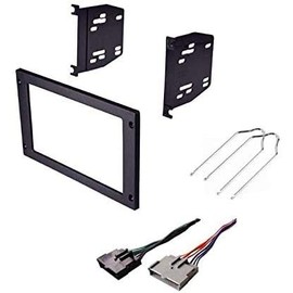 ASC Car Stereo Install Dash Kit and Wire Harness for Installing an Aftermarket Double Din Radio for 1987 1988 1989 1990 1991 1992 1993 Ford Mustang