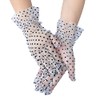 krautwear Women's Gloves Lace Elbow Long Evening Gloves Ruffled Bridal