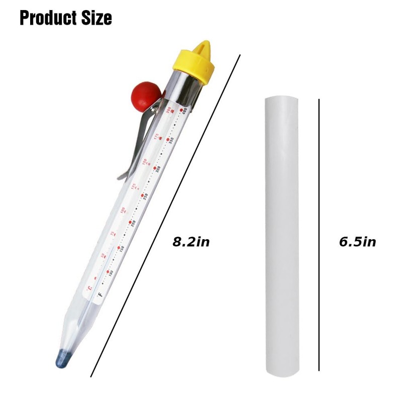 Candy Thermometer with Pot Clip, Deep Fry Oil Kitchen Cooking