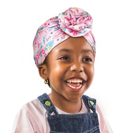 Red by Kiss Kids Pre-Tied Top Knot Turban, African Soft Spandex Turban, Stretch Head Wear, Head Wrap