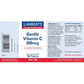 Lamberts Gentle Vitamin C 500 mg 100 tabs