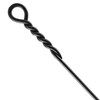 Oakestry Rope Handle Single, Long Brush Fireplace Tool Excellent Control
