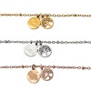 Inaklam Damen Edelstahl-Armband mit Gravuranhänger und Lebensbaum, 15 cm +