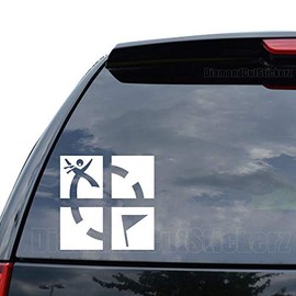 DiamondCutStickerz Geocaching MAP Location Decal Sticker Car Truck Motorcycle Window Bumper Laptop Wall Decor - Size (09 inch / 23 cm Tall) - Color (Gloss RED)