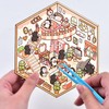 4Pcs 3D Fun Mini House Stickers with Tweezers Make Your