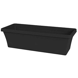 Bloem Window Box Planter (24", Black)