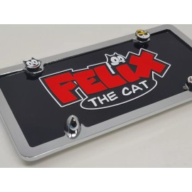 Unbranded Felix the Cat, car License Plate,  Aluminum, Black cat
