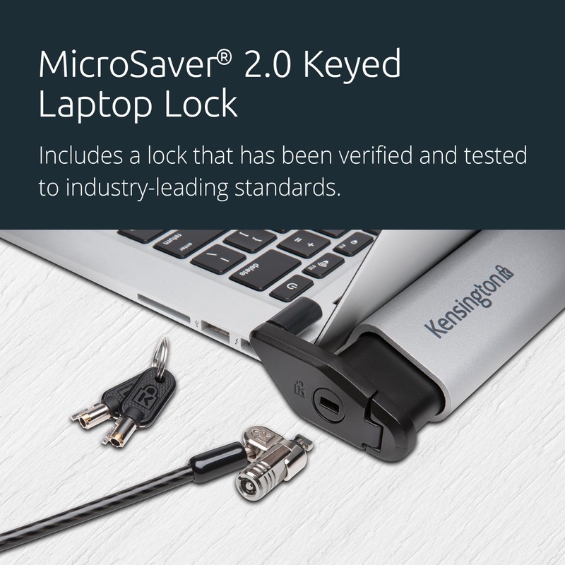 Kensington MacBook and Surface Laptop Locking Station with Keyed Lock