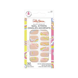 Sally Hansen Salon Effects Nail Strips | No UV Light Needed, No Dry Time, Long-Lasting, Non-Damaging | 32 Nail Strips, 1 Cuticle Stick, Nail File, Prep Pad | Call It Magic