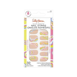 Sally Hansen Salon Effects Nail Strips | No UV Light Needed, No Dry Time, Long-Lasting, Non-Damaging | 32 Nail Strips, 1 Cuticle Stick, Nail File, Prep Pad | Call It Magic