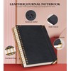 Spiral Notebook Journal 5.75” x 8.38”, 300 Pages Hardcover Leather