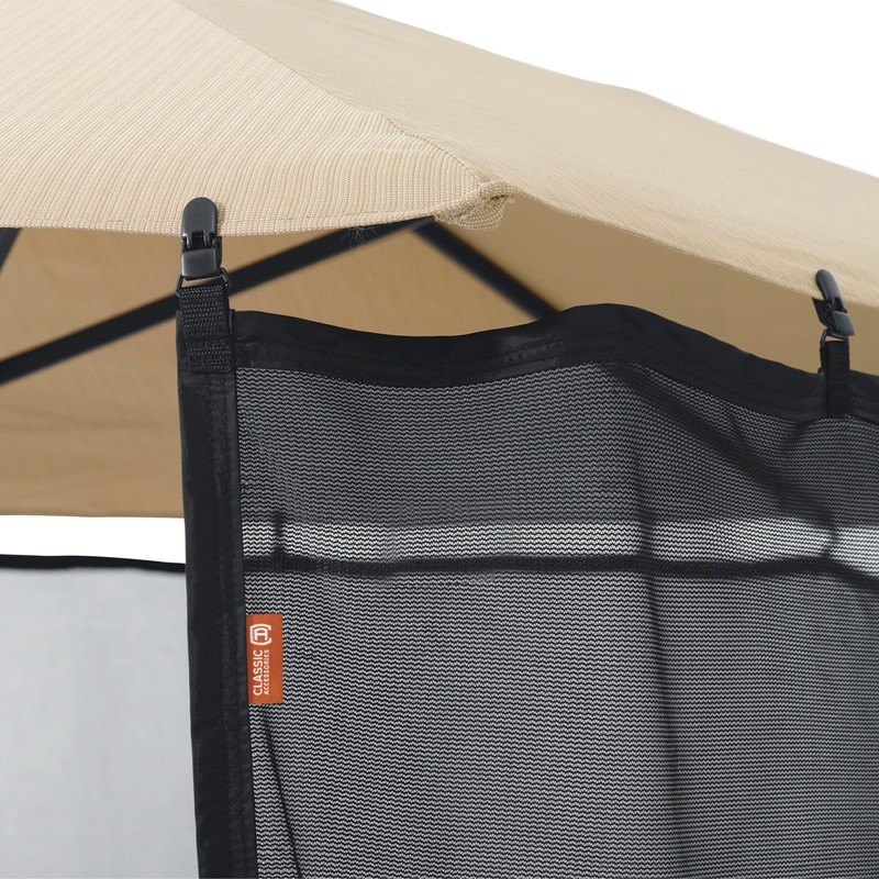 Classic Accessories Water-Resistant 68 Inch Universal Patio Umbrella Shade Screen,