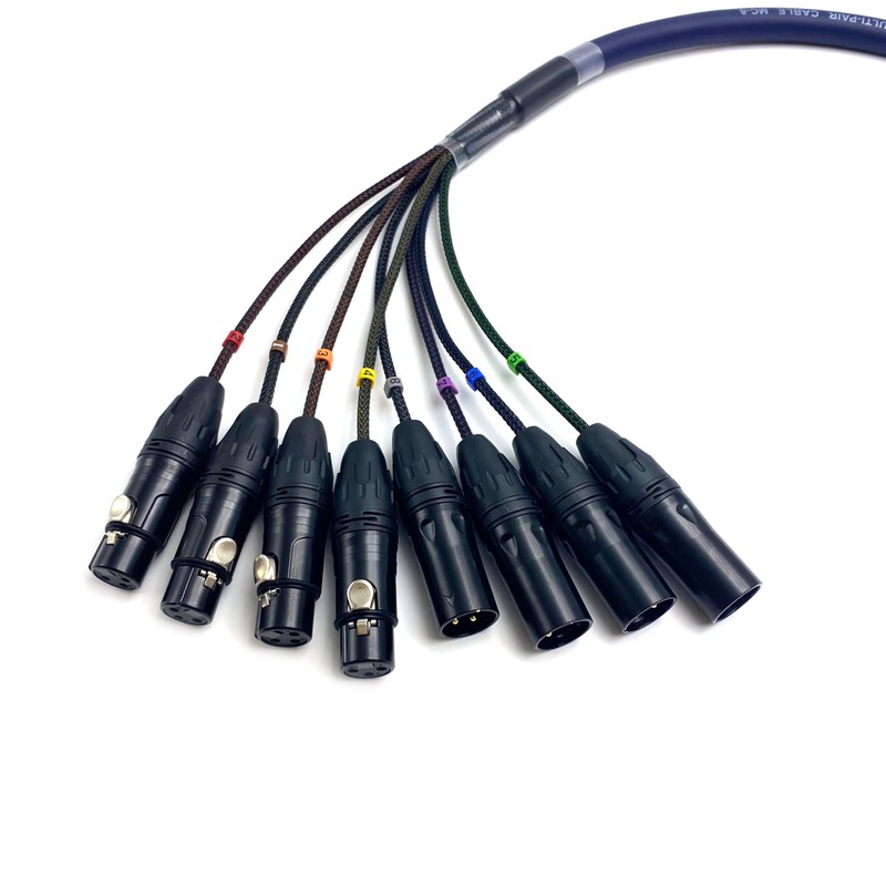 Fupiomeef 3.28ft DB25 to XLR Snake Cable, DB25 Male to