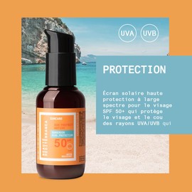 Beauté Mediterranea Sun Protect Antiox Sun Cream SPF 50 Lightweight and Moisturising Protects Face and Neck for All Skin Types 100ml
