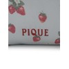 Gelato Pique PWGB251680 Strawberry Pattern Ruffle Pouch, blue, (BLU)