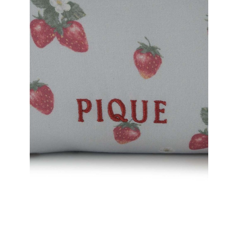 Gelato Pique PWGB251680 Strawberry Pattern Ruffle Pouch, blue, (BLU)