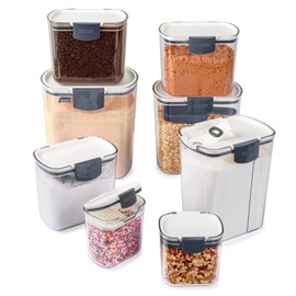 Progressive International Prepworks ProKeeper 6 Piece Food Storage Set with Coffee Storage Container and Plastic Grain Storage Container