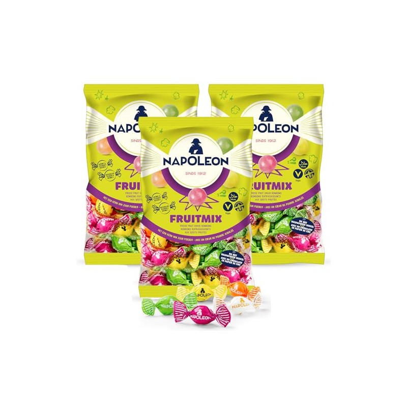 Napoleon Candy Assorted Fruit Mix Sours - (3-Pack) - Dutch