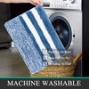 Pauwer Soft Bath Mats, Microfiber Fluffy Non Slip Bathroon Rug