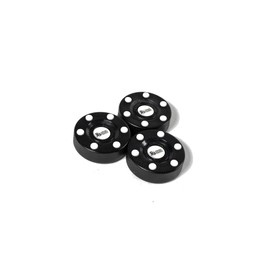 Premier Hockey - 3 Pack Inline Hockey Pucks – Fast Glide with 6 Slider Dots, Crosshatch Design for Realistic Feel – Street, Roller and DEK Hockey