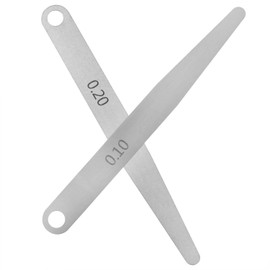 Dsjnf Thickness Gauges 0.1mm and 0.2mm Metric Thickness gauges Each 3 pcs, Plug gauges, Gap Measuring Tools, Metric Packing Thickness gauges Measuring Tools 6pcs