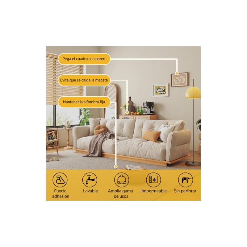 Cheneymx - Reutilizable Nano Tape de 3M