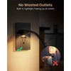 SURAIELEC 15A Night Light Wall Receptacle, Dusk-to-Dawn Guide Light, 3000K