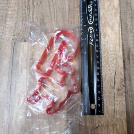 Unbranded Reindeer & Candy Cane Cookie Cutter Lot of 2 Red Plastic New - Volume Discount