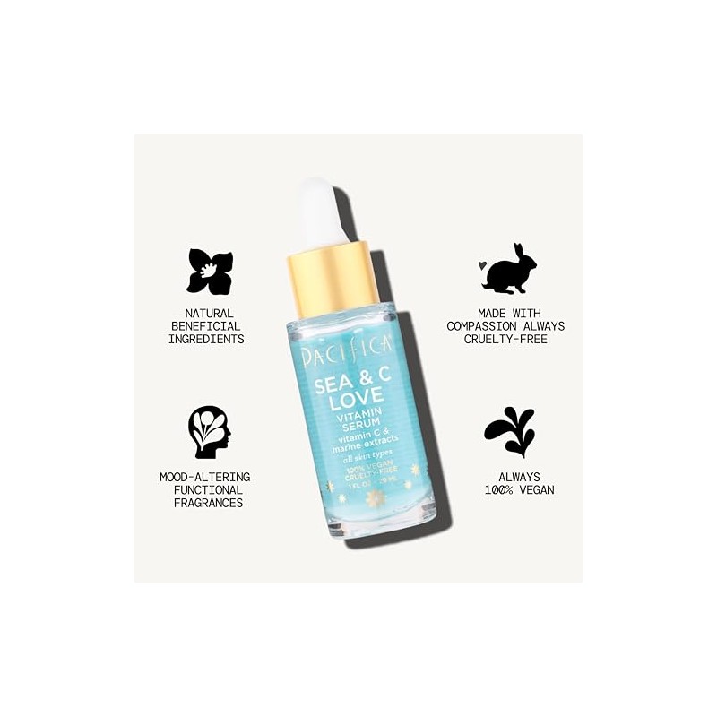 Pacifica Sea & c love vitamin serum, 1 Fl Ounce