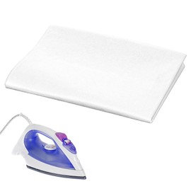 LXUEJIE Woven Cotton Iron-On Fusible Interfacing, 39 Inches x 2 Yards White Medium Weight Iron On Non-Woven Fusible Interfacing for Sewing Quilts Iron-On Apparels