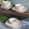 Gibson Elite Ramapo Solid Color Speckled Dinnerware Set - White,